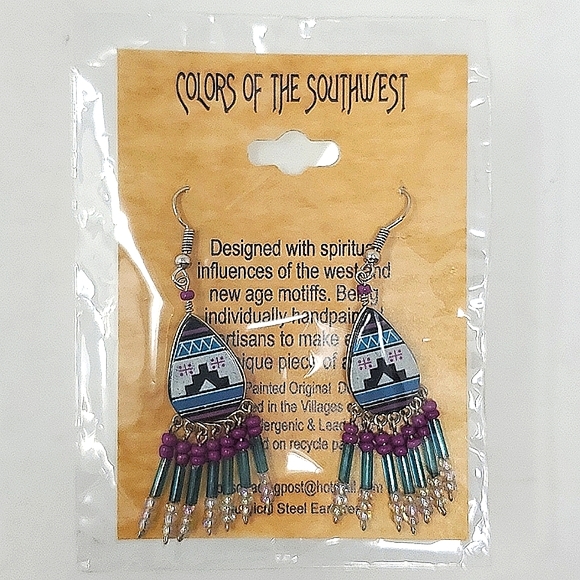 Colors Of The Southwest Pierced Earrings - Picture 5 of 5